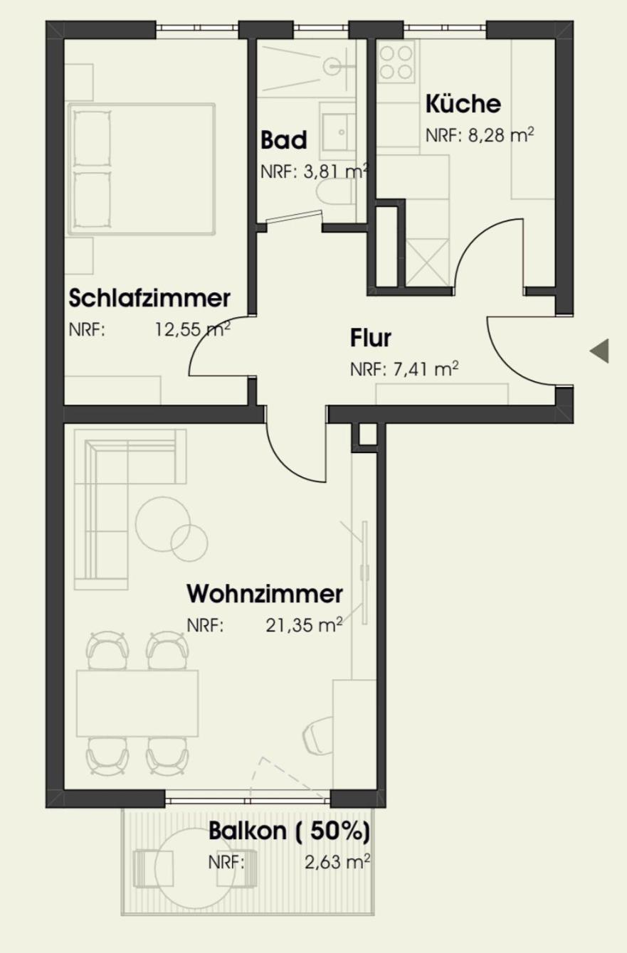 New-York Appartment, 2 Zimmer, Zentral Naehe Bahnhof Wilhelmshoehe Kassel Eksteriør billede